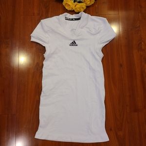 Adidas White Compression Long Sports Shirt Size Large or Medium